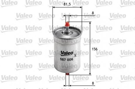 Топливный фильтр valeo phc 587006