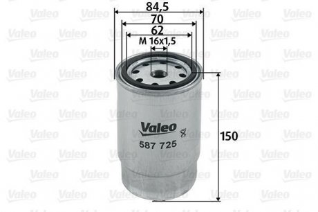 Топливный фильтр valeo phc 587725
