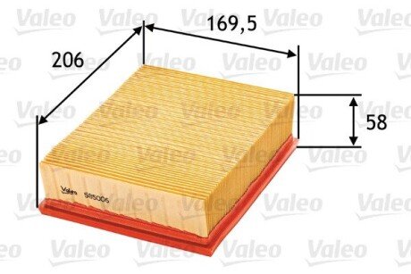 Фільтр повітряний valeo phc 585006 на Пежо 206