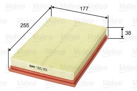 Фільтр повітряний valeo phc 585051