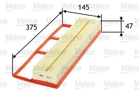 Фільтр повітряний valeo phc 585075 на Форд KA