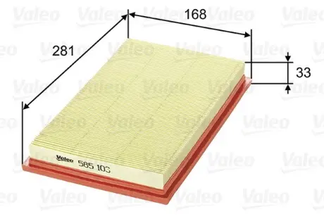 Фільтр повітряний Valeo phc 585103