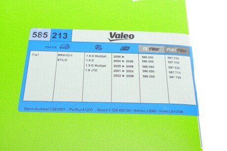 Фільтр повітряний valeo phc 585213