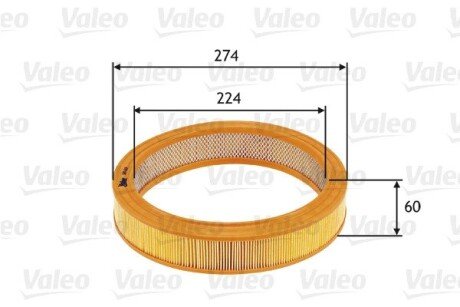 Фільтр повітряний valeo phc 585619 на Фольксваген Кадди 2