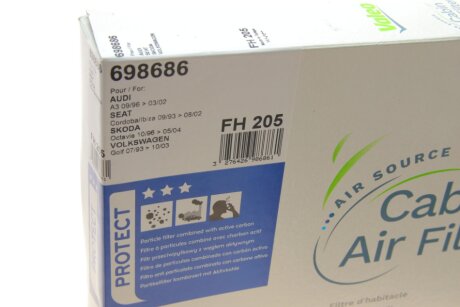 Фильтр салона valeo phc 698686