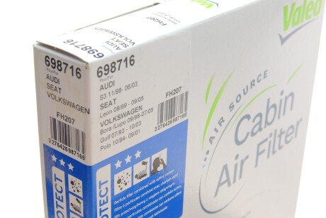 Фильтр салона valeo phc 698716
