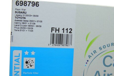 Фильтр салона valeo phc 698796