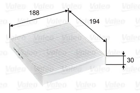 Фильтр салона valeo phc 715755 Фиат Панда