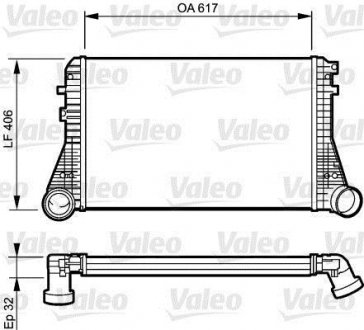 Радіатор інтеркулера valeo phc 818795