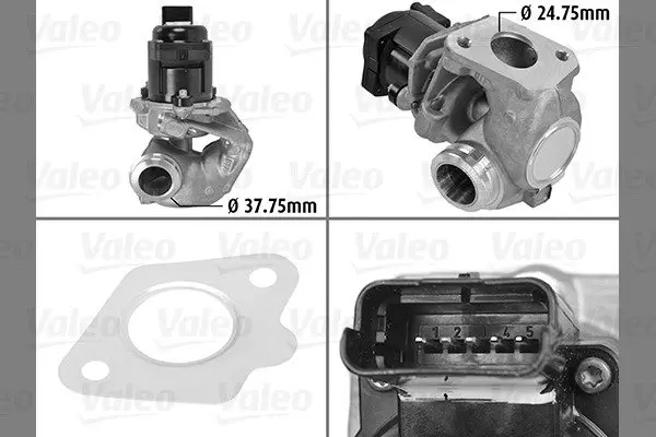 Клапан EGR valeo phc 700414