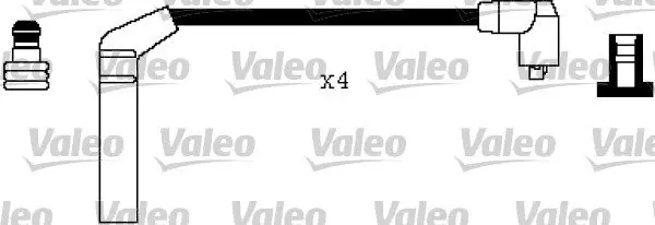 Комплект проводов зажигания Valeo phc 346354 (фото 1)