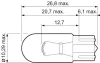 Лампа накаливания (в картоне)-W5W X10 ESSENTIAL Valeo phc 032211 (фото 1)
