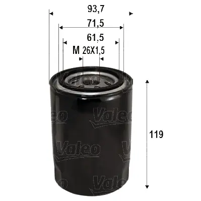 Масляный фильтр valeo phc 586090
