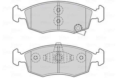 Передні тормозні (гальмівні) колодки valeo phc 301045