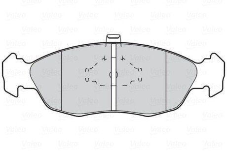 Передні тормозні (гальмівні) колодки valeo phc ""301074"