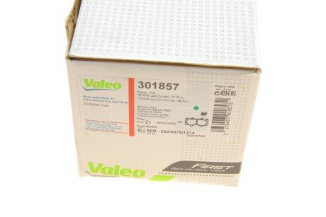 Передние тормозные колодки valeo phc ""301857"