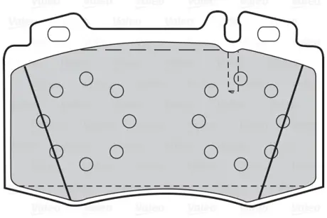 Передні тормозні (гальмівні) колодки Valeo phc 302044