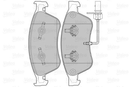 Передние тормозные колодки valeo phc ""598845"