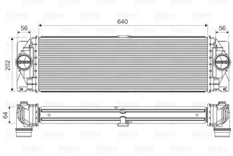 Радиатор интеркулера valeo phc 818341 на Мерседес Sprinter w907/w910