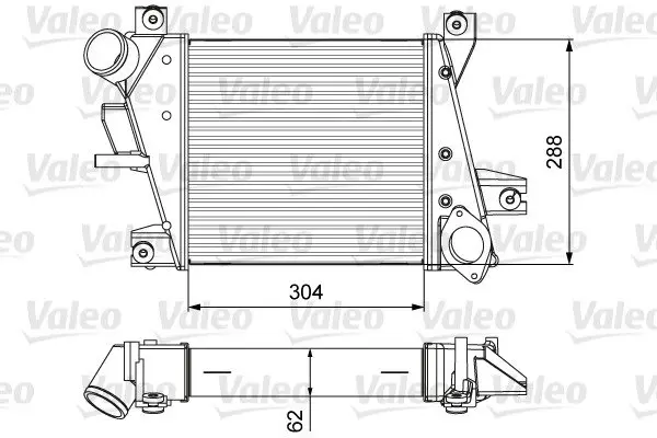 Радиатор интеркулера valeo phc 818360