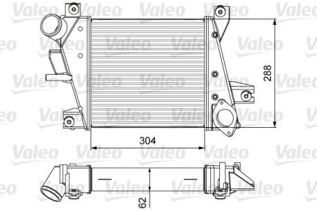 Радиатор интеркулера valeo phc 818360 на Ниссан Х (икс) трейл т30