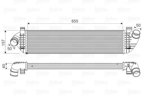 Радиатор интеркулера valeo phc 818571 на Вольво V50