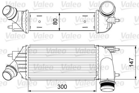 Радиатор интеркулера valeo phc 818583 на Фиат Скудо