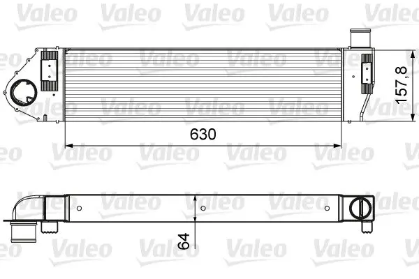 Радіатор інтеркулера Valeo phc 818621 (фото 1)