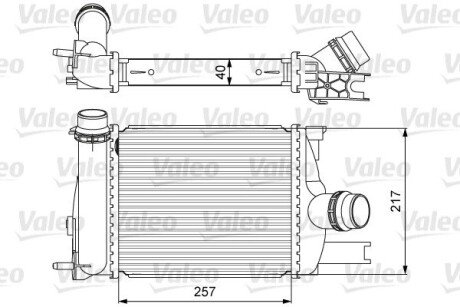 Радіатор інтеркулера valeo phc 818622 на Рено Clio