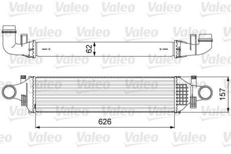 Радіатор інтеркулера valeo phc 818624 на Мерседес CLA-Class C117/X117