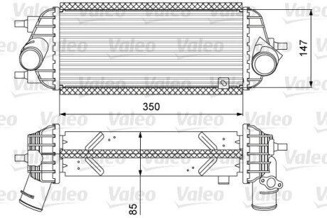 Радиатор интеркулера valeo phc 818626 на Киа Спортейдж 3