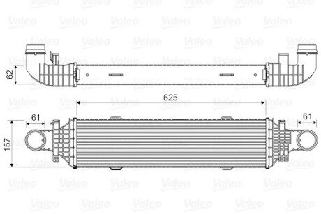 Радиатор интеркулера valeo phc 818631 на Мерседес W204