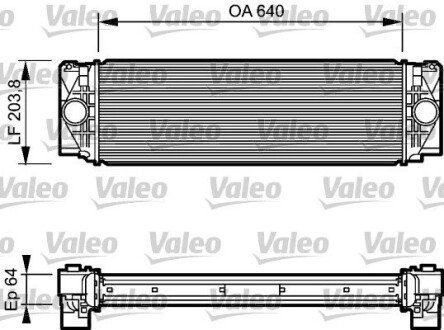 Радиатор интеркулера valeo phc 818732