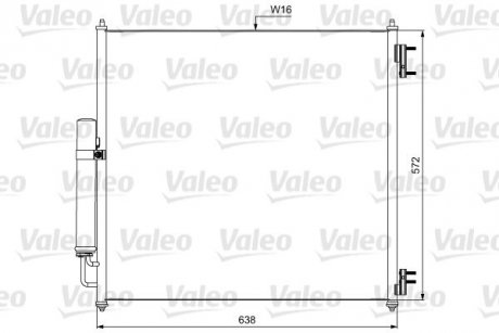 Радиатор кондиционера valeo phc 814053