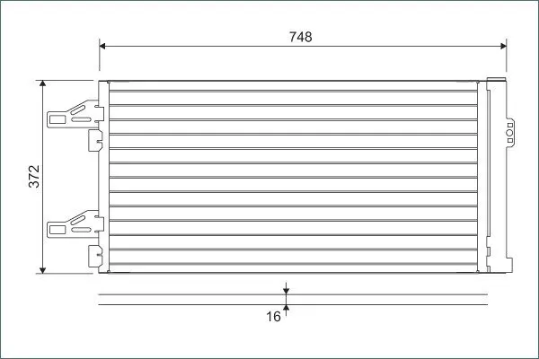 Радиатор кондиционера valeo phc 814085