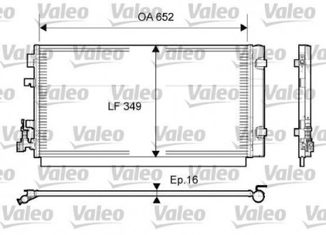 Радиатор кондиционера valeo phc 814094