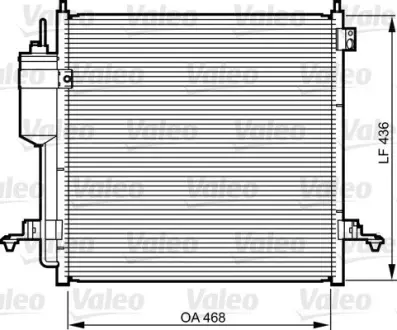 Радіатор кондиціонера Valeo phc 814214
