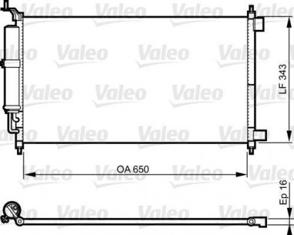Радиатор кондиционера valeo phc 814221
