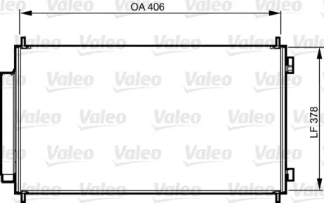 Радиатор кондиционера valeo phc 814232