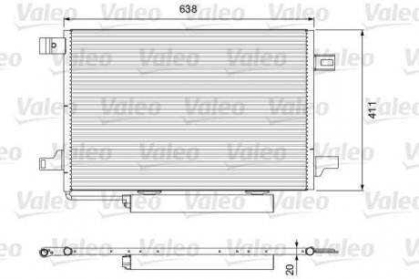 Радиатор кондиционера valeo phc 814249