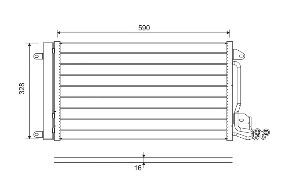 Радиатор кондиционера Valeo phc 814364 (фото 1)