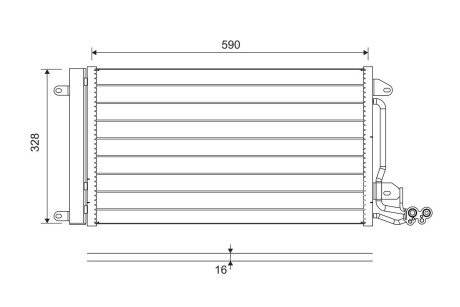 Радиатор кондиционера valeo phc 814364