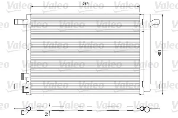 Радиатор кондиционера Valeo phc 814375 (фото 1)
