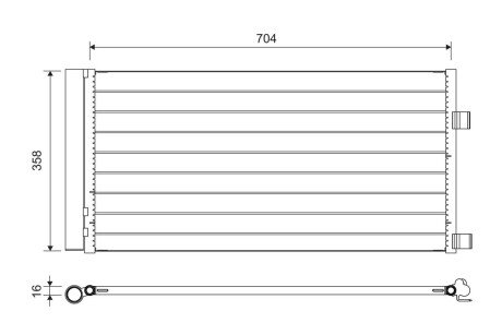 Радиатор кондиционера valeo phc 814378