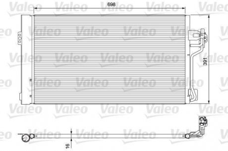 Радиатор кондиционера valeo phc 814391