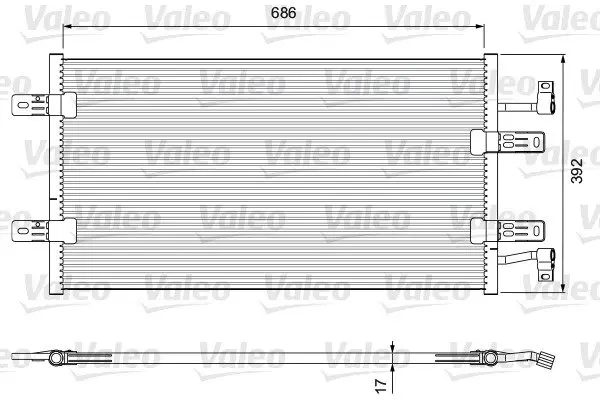 Радиатор кондиционера valeo phc 814398