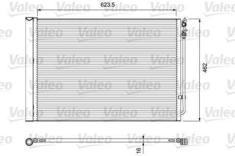 Радиатор кондиционера valeo phc 814410