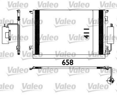 Радіатор кондиционера valeo phc 817648