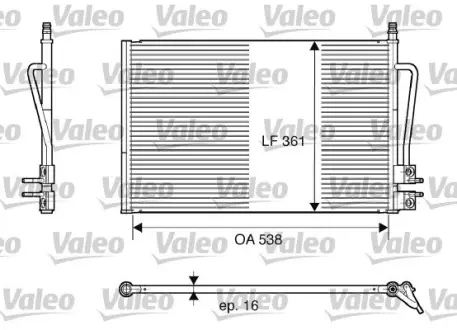 Радиатор кондиционера Valeo phc 817664