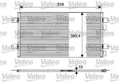 Радиатор кондиционера valeo phc 817701